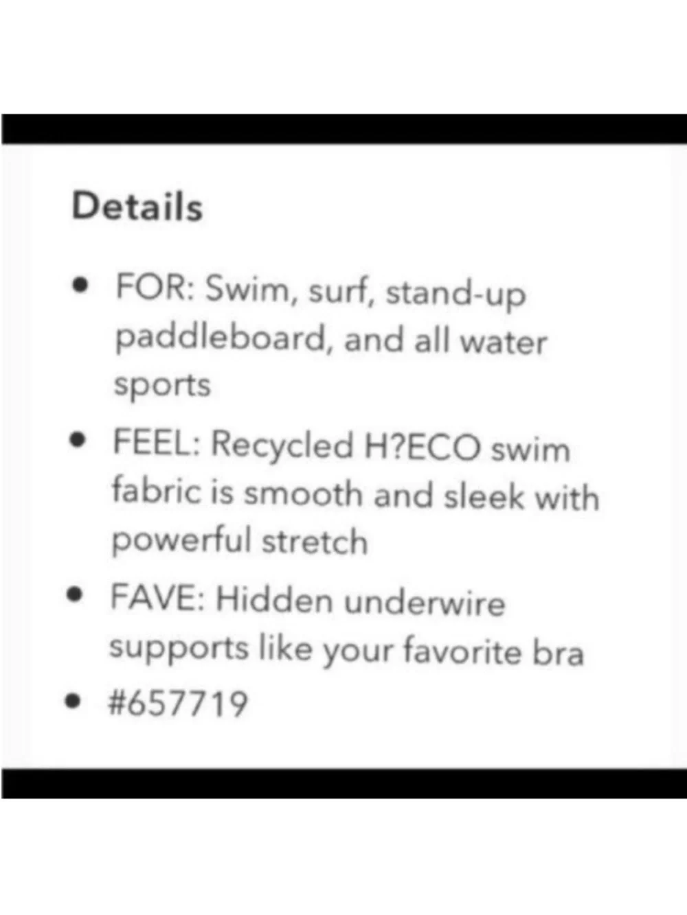 Athleta Seascape Tankini Swim Tank UPF 50+ Blue 34 B/C